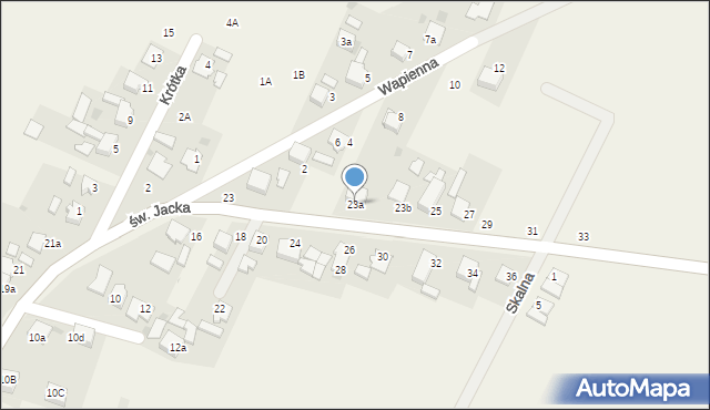 Kamień Śląski, św. Jacka, 23a, mapa Kamień Śląski