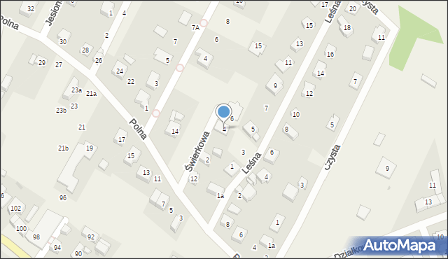 Kamieniec Wrocławski, Świerkowa, 4, mapa Kamieniec Wrocławski