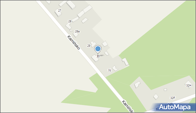 Kamińsko, Świerkowa, 30, mapa Kamińsko