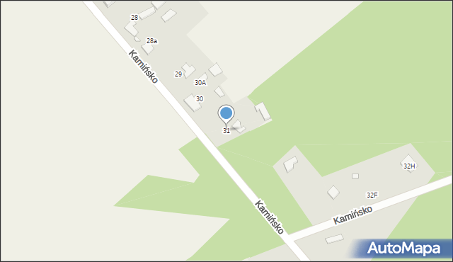 Kamińsko, Świerkowa, 31, mapa Kamińsko