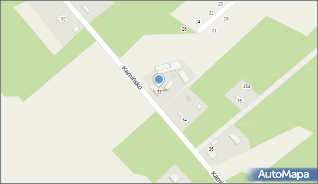 Kamińsko, Świerkowa, 33, mapa Kamińsko