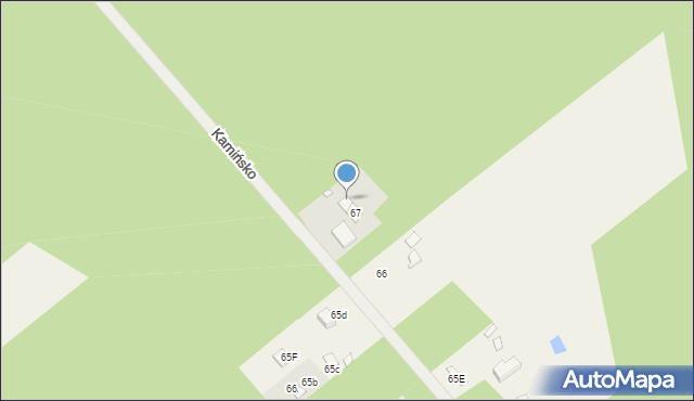 Kamińsko, Świerkowa, 68, mapa Kamińsko