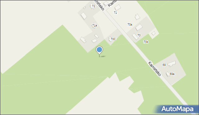 Kamińsko, Świerkowa, 70d, mapa Kamińsko