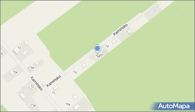 Kamińsko, Świerkowa, 71e, mapa Kamińsko