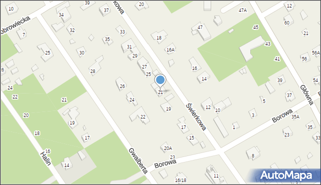 Kamionka, Świerkowa, 21, mapa Kamionka