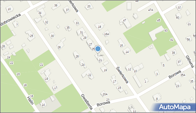 Kamionka, Świerkowa, 23, mapa Kamionka