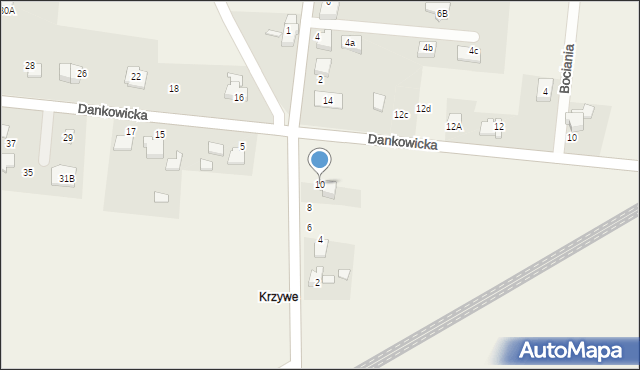 Kaniów, św. Floriana, 10, mapa Kaniów