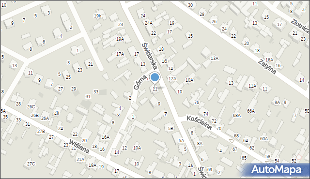 Karczew, Świderska, 11, mapa Karczew