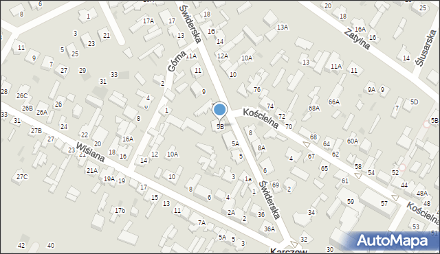 Karczew, Świderska, 5B, mapa Karczew