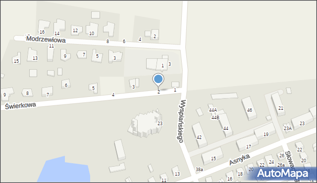 Kargoszyn, Świerkowa, 2, mapa Kargoszyn