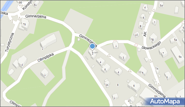 Karpacz, Świerkowa, 2, mapa Karpacz