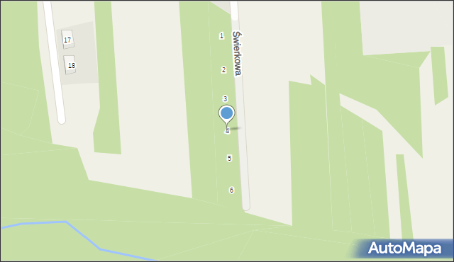 Kąty Walichnowskie, Świerkowa, 4, mapa Kąty Walichnowskie