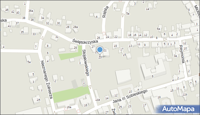 Kęty, Świętokrzyska, 23, mapa Kęty