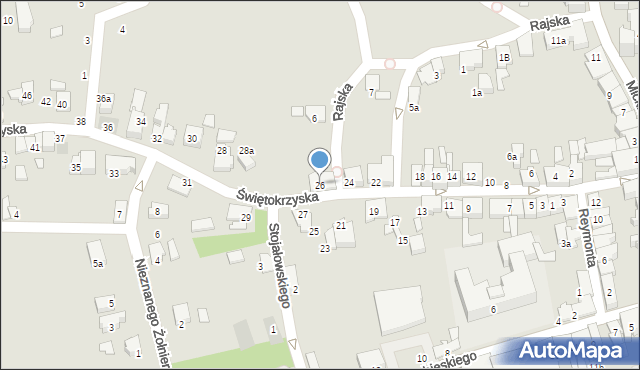 Kęty, Świętokrzyska, 26, mapa Kęty