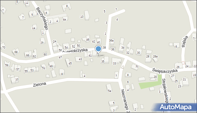 Kęty, Świętokrzyska, 39, mapa Kęty