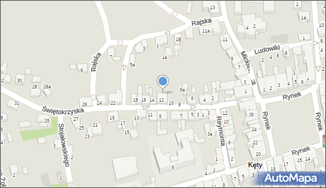 Kęty, Świętokrzyska, 9a, mapa Kęty