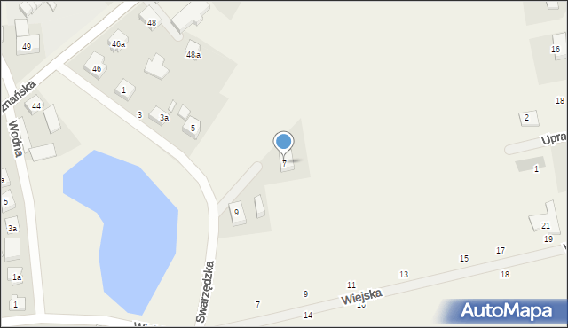 Kicin, Swarzędzka, 7, mapa Kicin