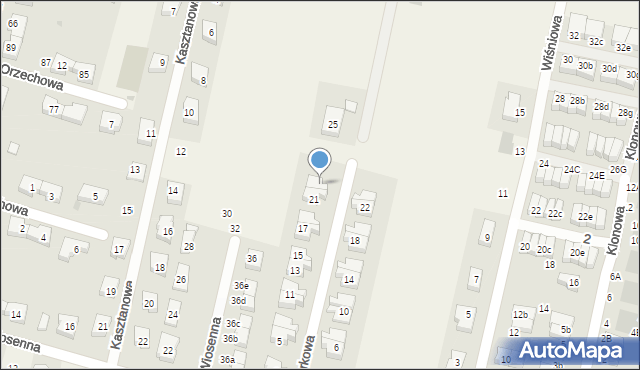 Kiełczów, Świerkowa, 23, mapa Kiełczów