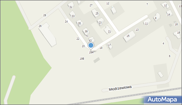 Kiełpino, Świerkowa, 19A, mapa Kiełpino