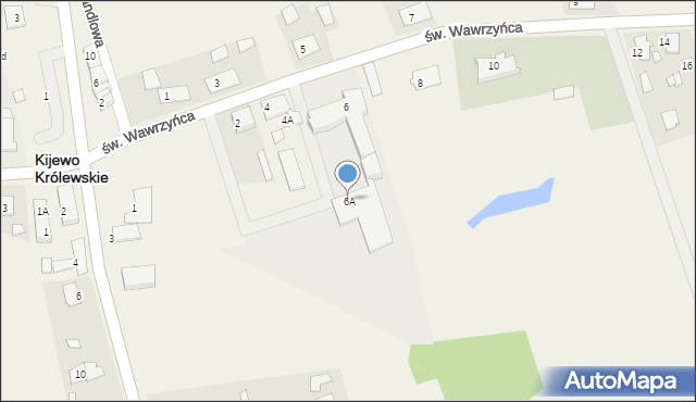Kijewo Królewskie, św. Wawrzyńca, 6A, mapa Kijewo Królewskie