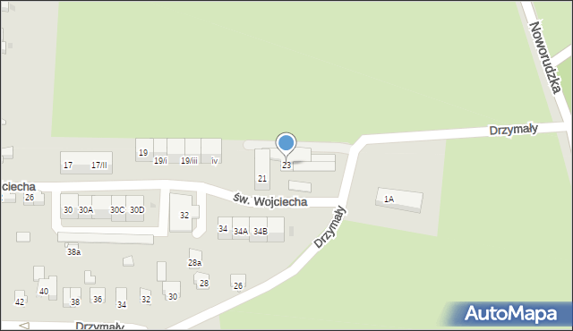 Kłodzko, św. Wojciecha, 23, mapa Kłodzka