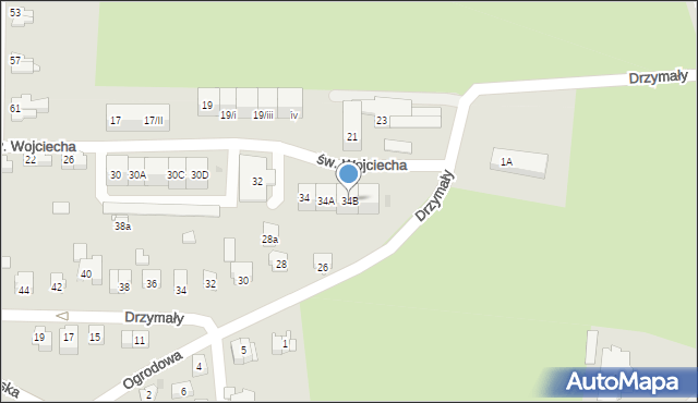 Kłodzko, św. Wojciecha, 34B, mapa Kłodzka