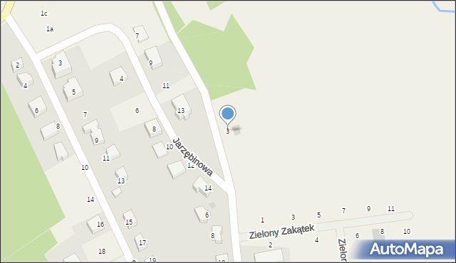 Kobysewo, Świerkowa, 3, mapa Kobysewo