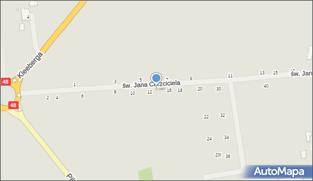 Kock, św. Jana Chrzciciela, 14, mapa Kock
