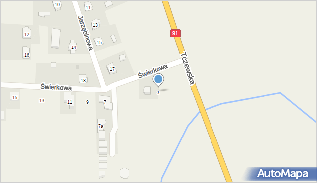 Kolnik, Świerkowa, 3, mapa Kolnik