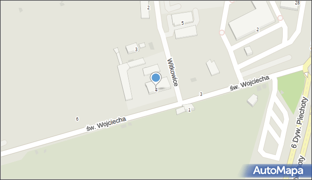 Kołobrzeg, św. Wojciecha, 4, mapa Kołobrzegu