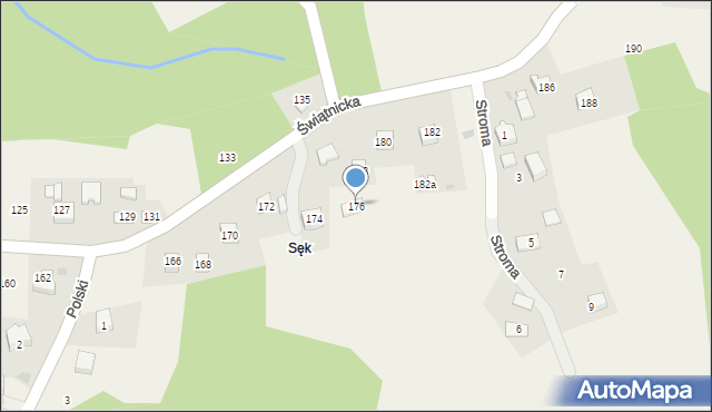 Konary, Świątnicka, 176, mapa Konary