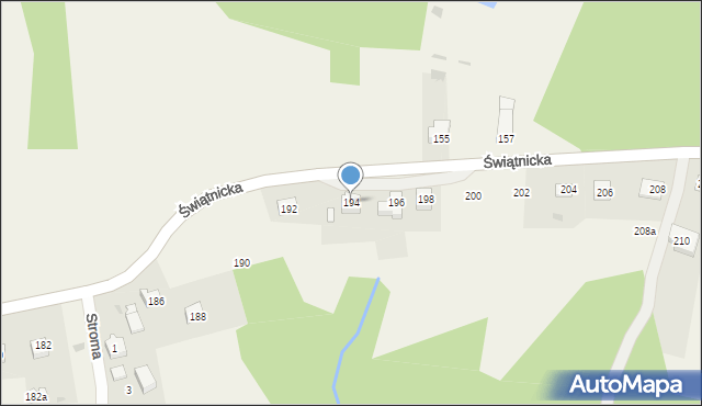 Konary, Świątnicka, 194, mapa Konary