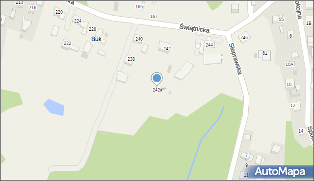 Konary, Świątnicka, 242a, mapa Konary