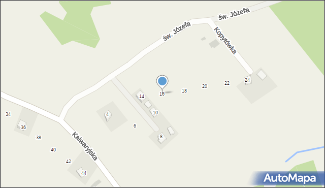 Kopytówka, św. Józefa, 16, mapa Kopytówka