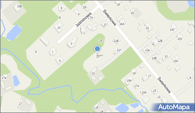 Korytów A, Świerkowa, 23, mapa Korytów A