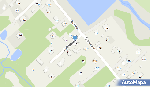 Korytów A, Świerkowa, 27A, mapa Korytów A