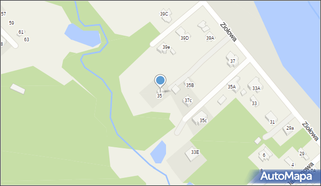 Korytów A, Świerkowa, 39B, mapa Korytów A