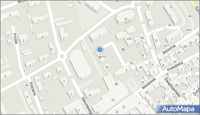 Kościerzyna, Świętojańska, 5A, mapa Kościerzyna