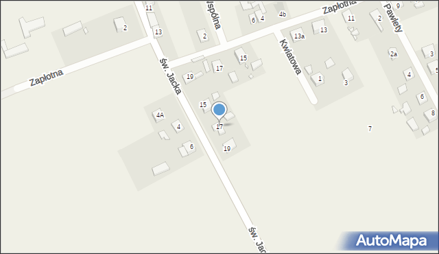 Kosorowice, św. Jacka, 17, mapa Kosorowice