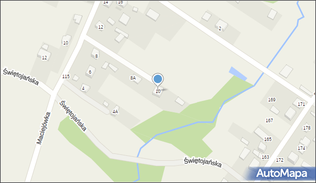 Kostomłoty Pierwsze, św. Jana, 10, mapa Kostomłoty Pierwsze