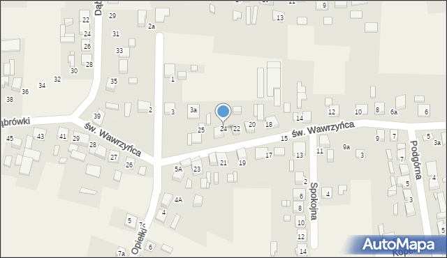 Koszęcin, św. Wawrzyńca, 24, mapa Koszęcin