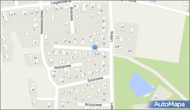 Koszęcin, Świerkowa, 1A, mapa Koszęcin