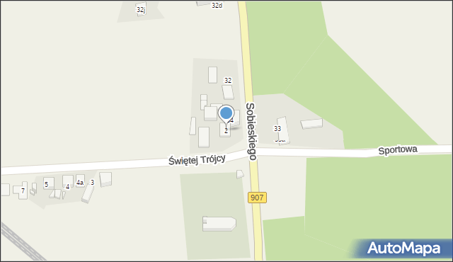 Koszęcin, Świętej Trójcy, 2, mapa Koszęcin