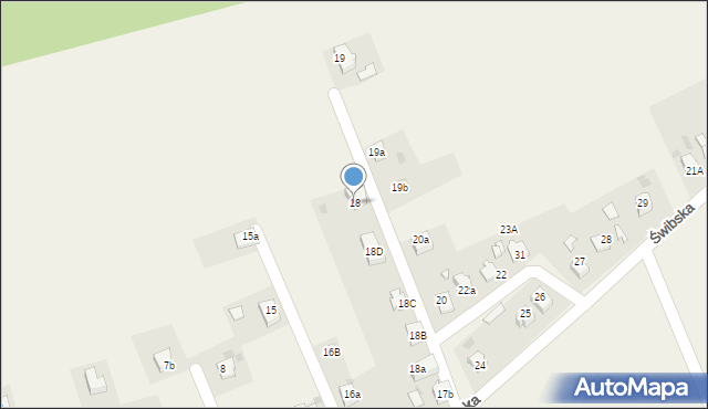 Kotulin, Świbska, 18, mapa Kotulin