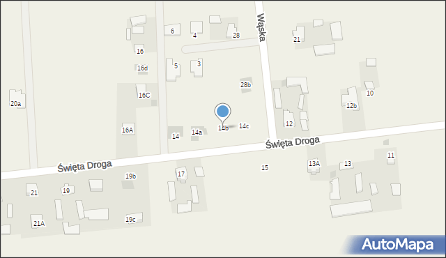 Krępiec, Święta Droga, 14b, mapa Krępiec