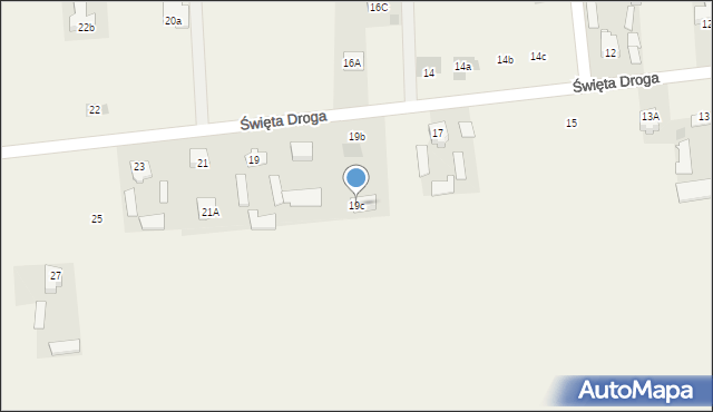 Krępiec, Święta Droga, 19c, mapa Krępiec
