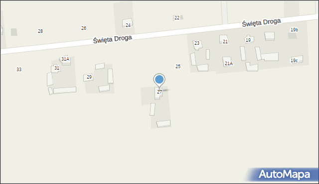 Krępiec, Święta Droga, 27, mapa Krępiec