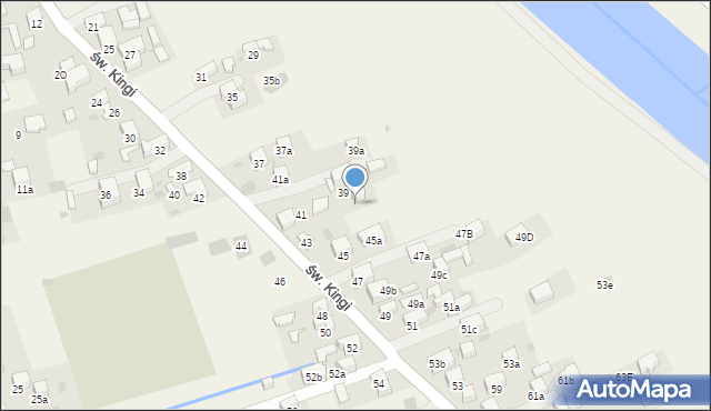 Krościenko nad Dunajcem, św. Kingi, 41b, mapa Krościenko nad Dunajcem