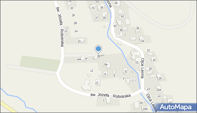 Krośnica, św. Józefa - Robotnika, 16, mapa Krośnica