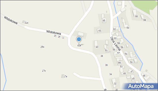 Krośnica, św. Józefa - Robotnika, 42a, mapa Krośnica